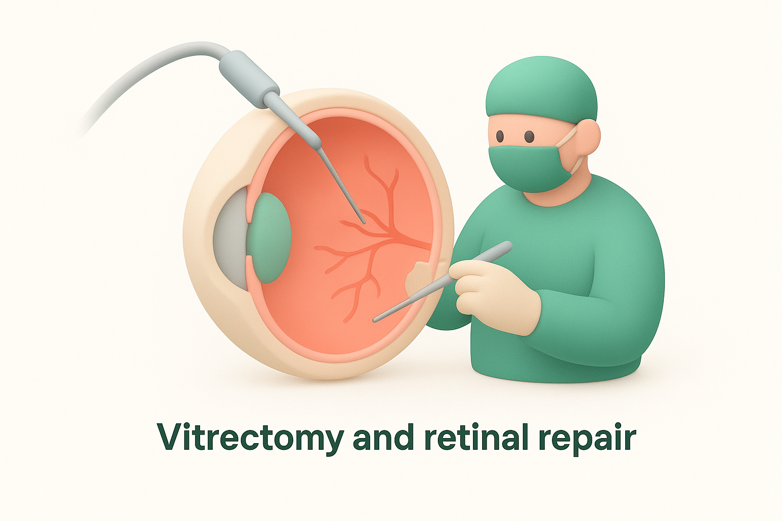 Vitrectomy and retinal repair