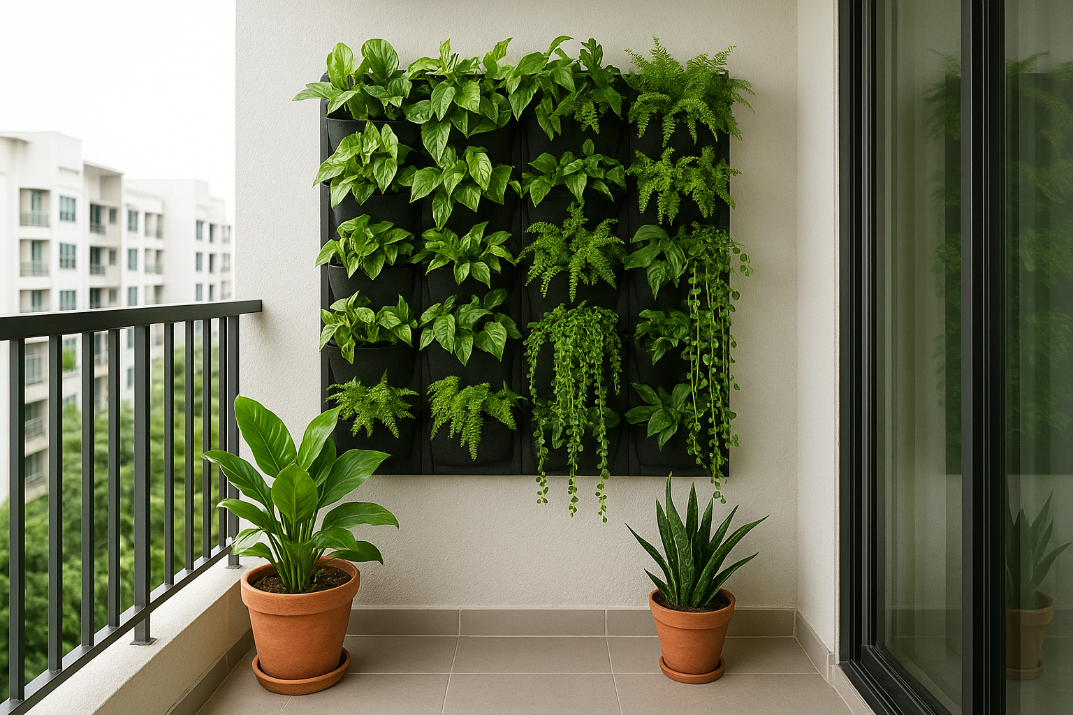 1. Install a vertical garden system