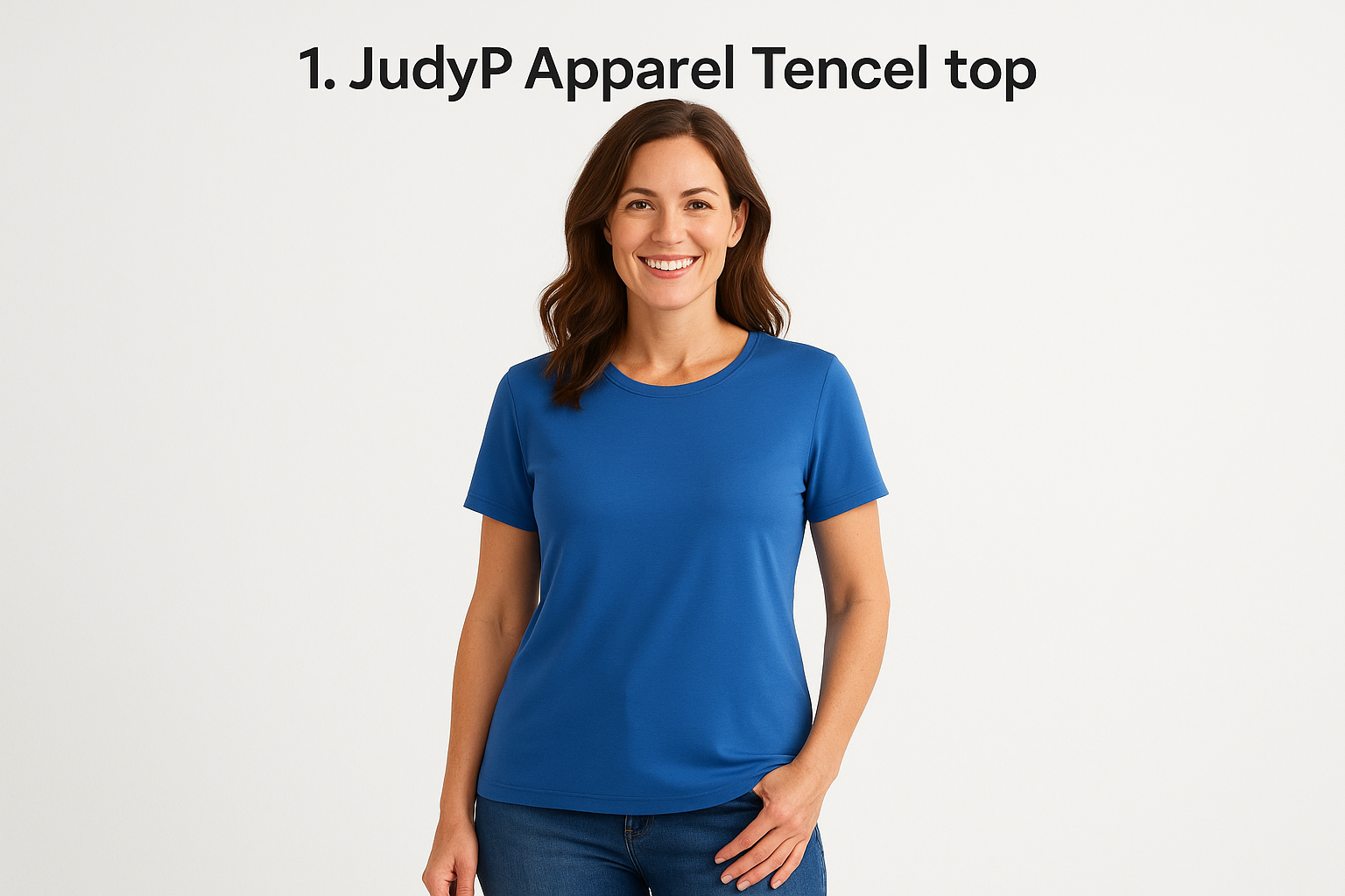 1. JudyP Apparel Tencel top