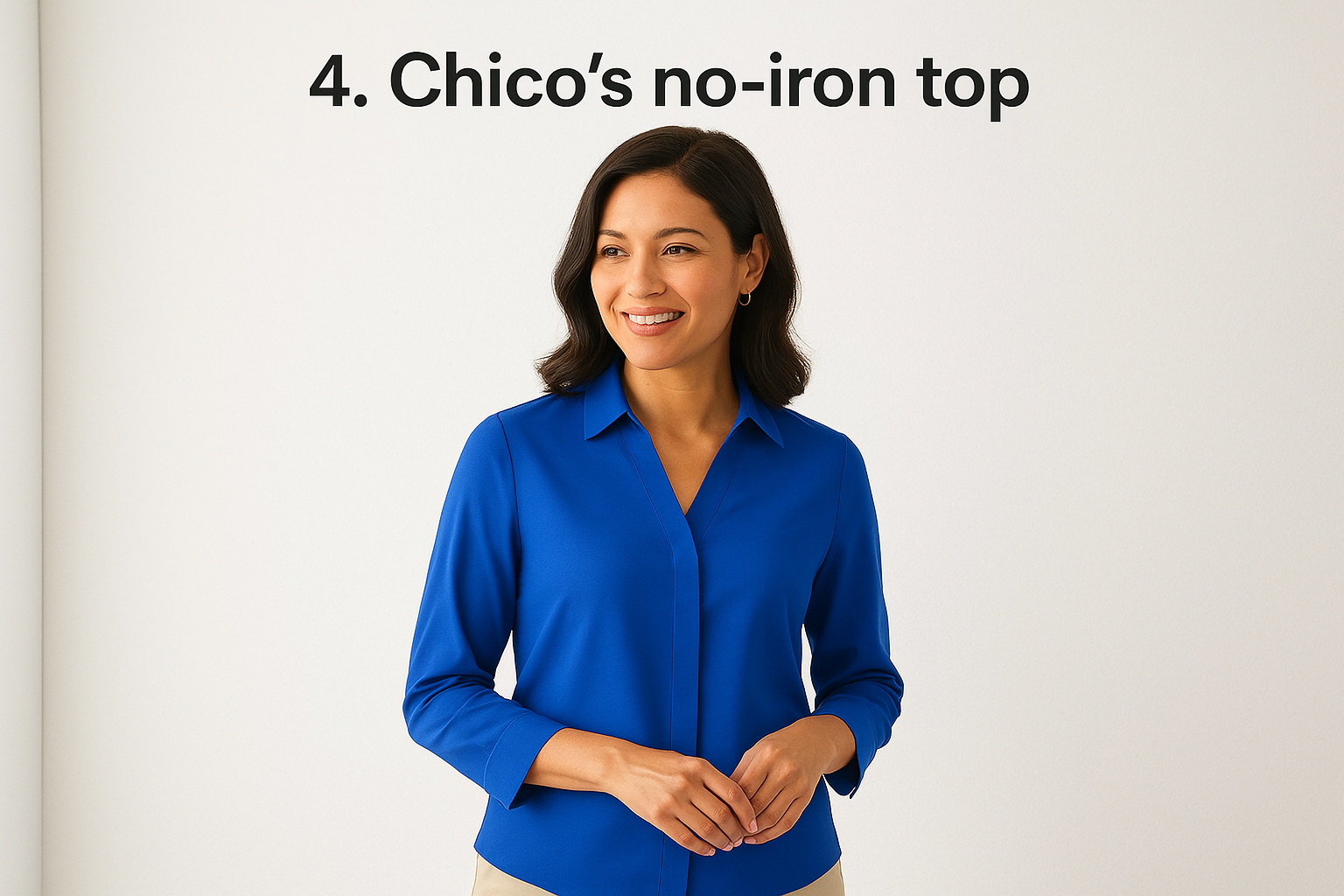 4. Chico's no-iron top