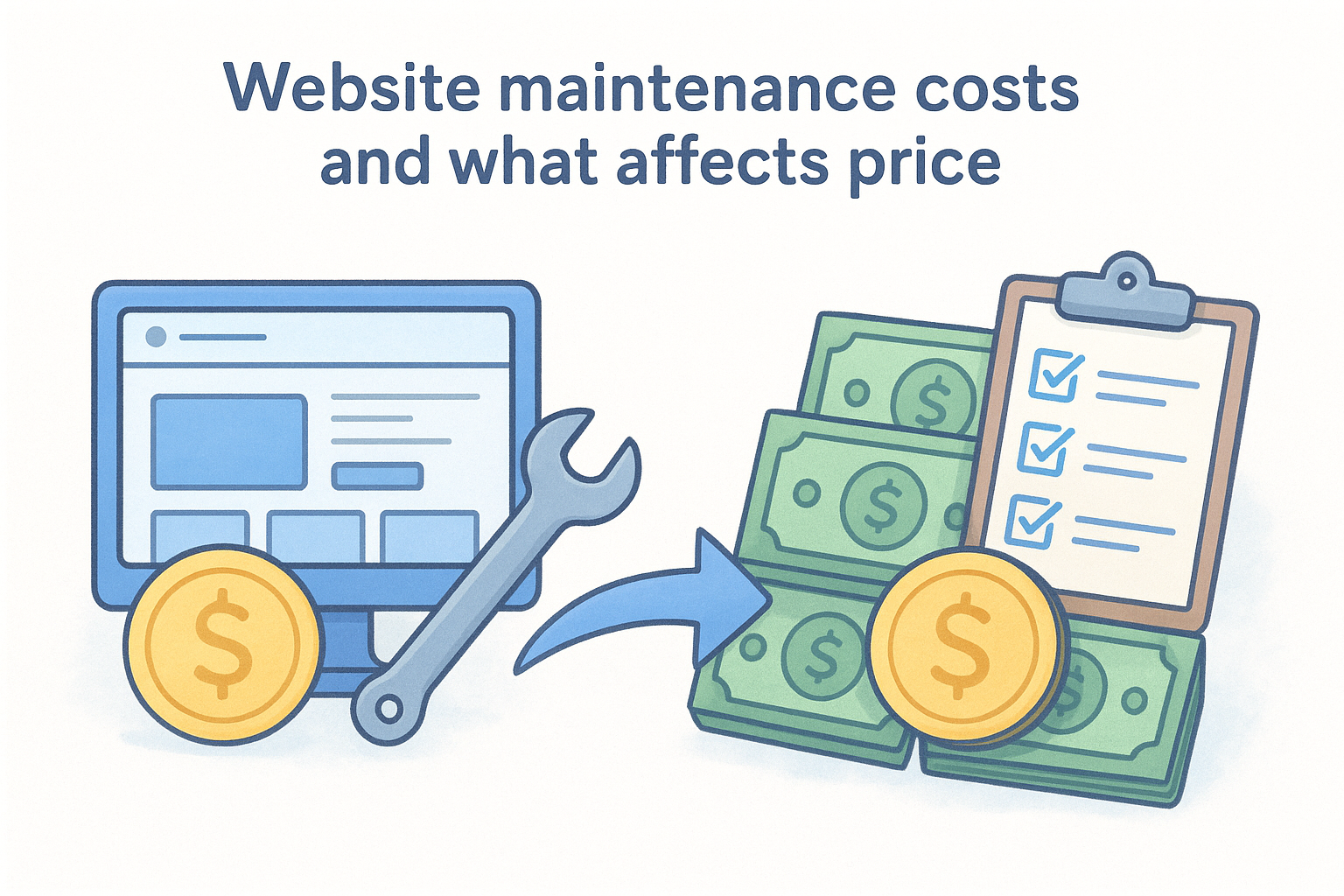 Website maintenance costs and what affects price