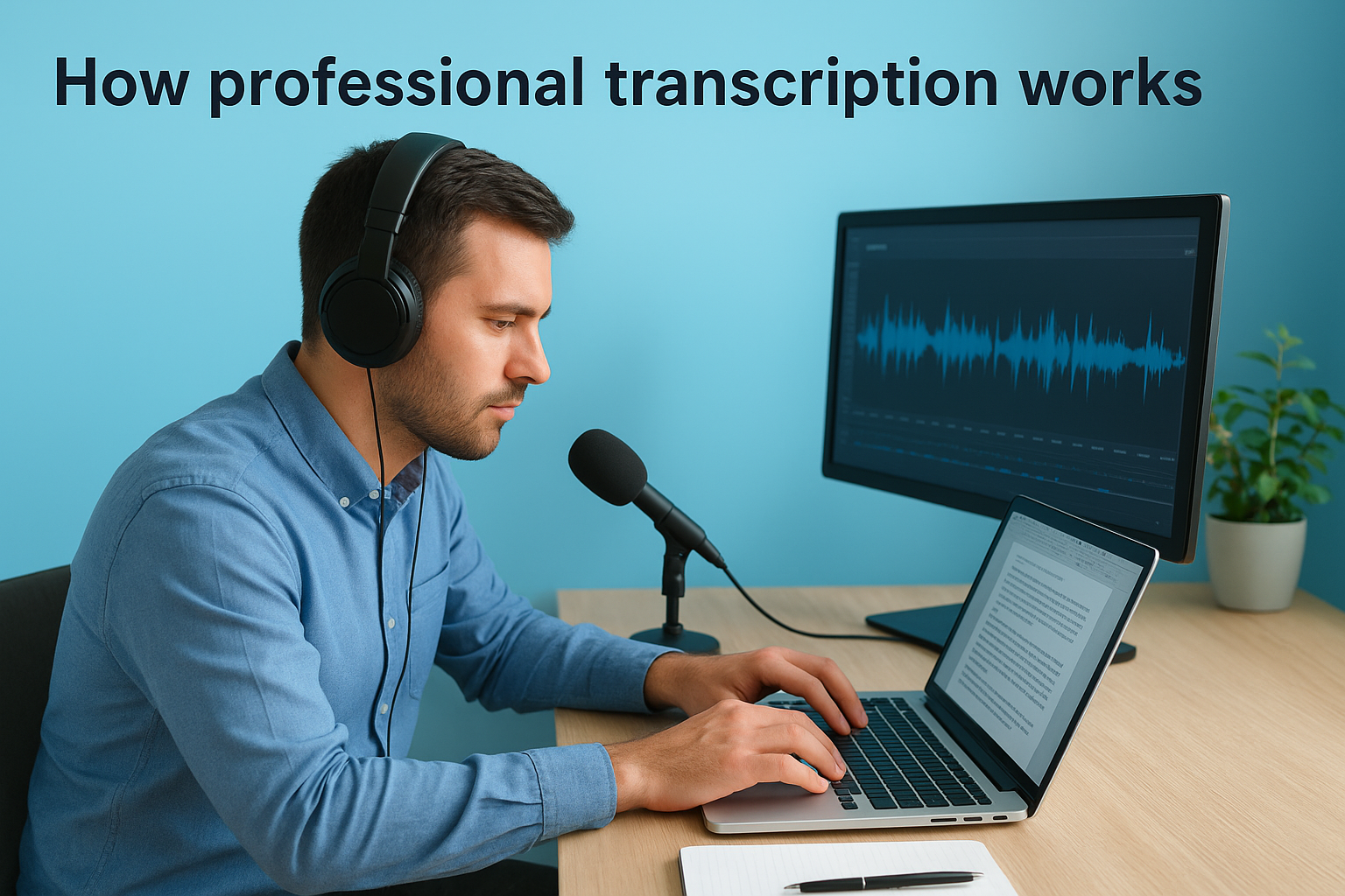 How professional transcription works