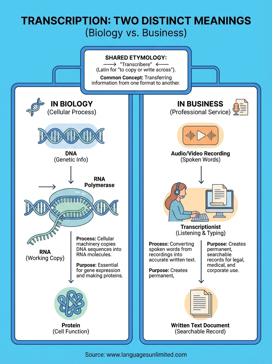 what is transcription infographic