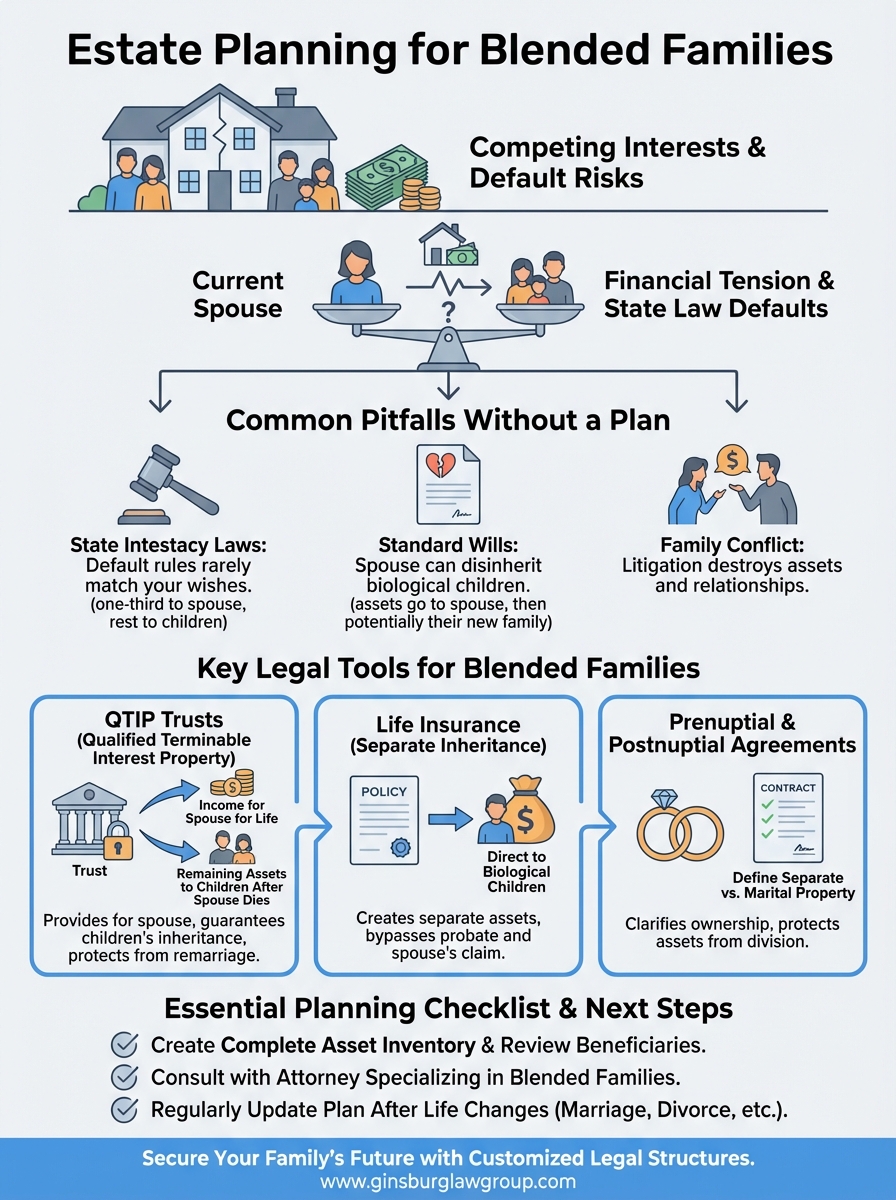 estate planning for blended families infographic