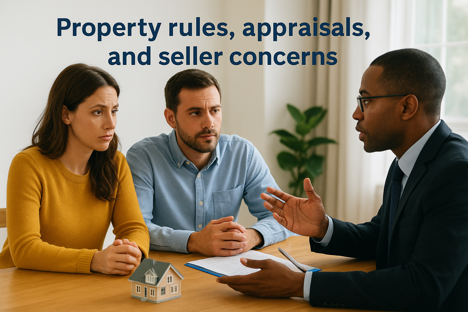 Property rules, appraisals, and seller concerns