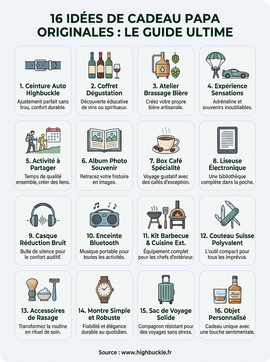 cadeau papa infographic