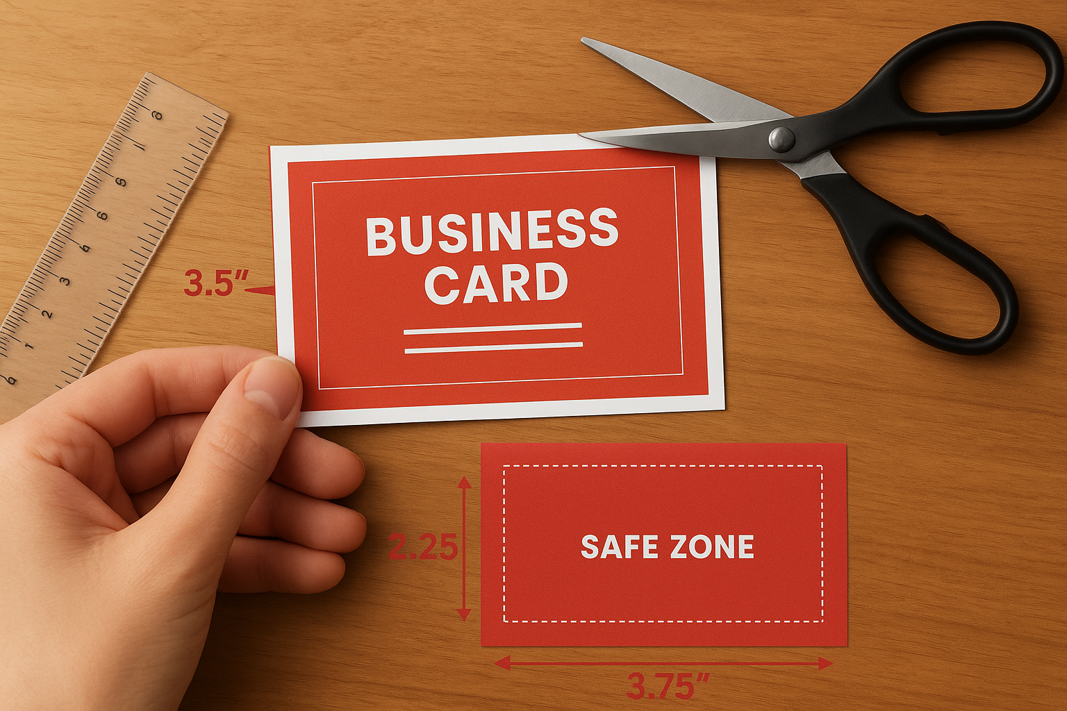 2. Set the right size, bleed, and safe zone