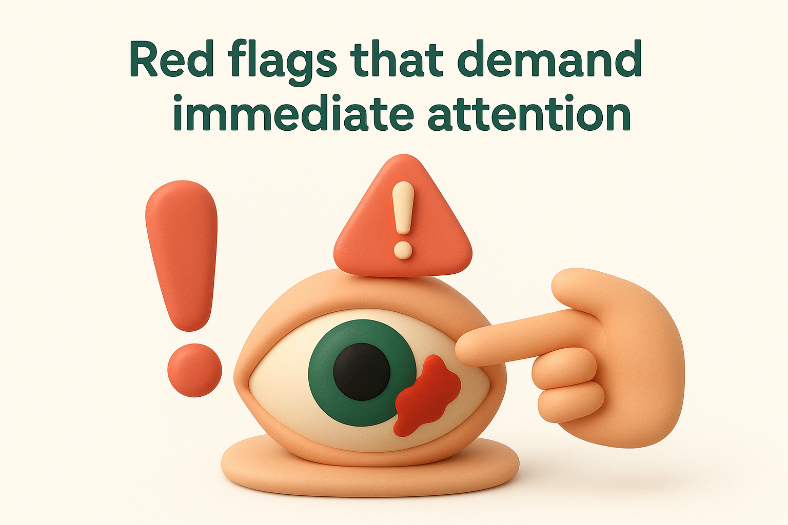 Red flags that demand immediate attention