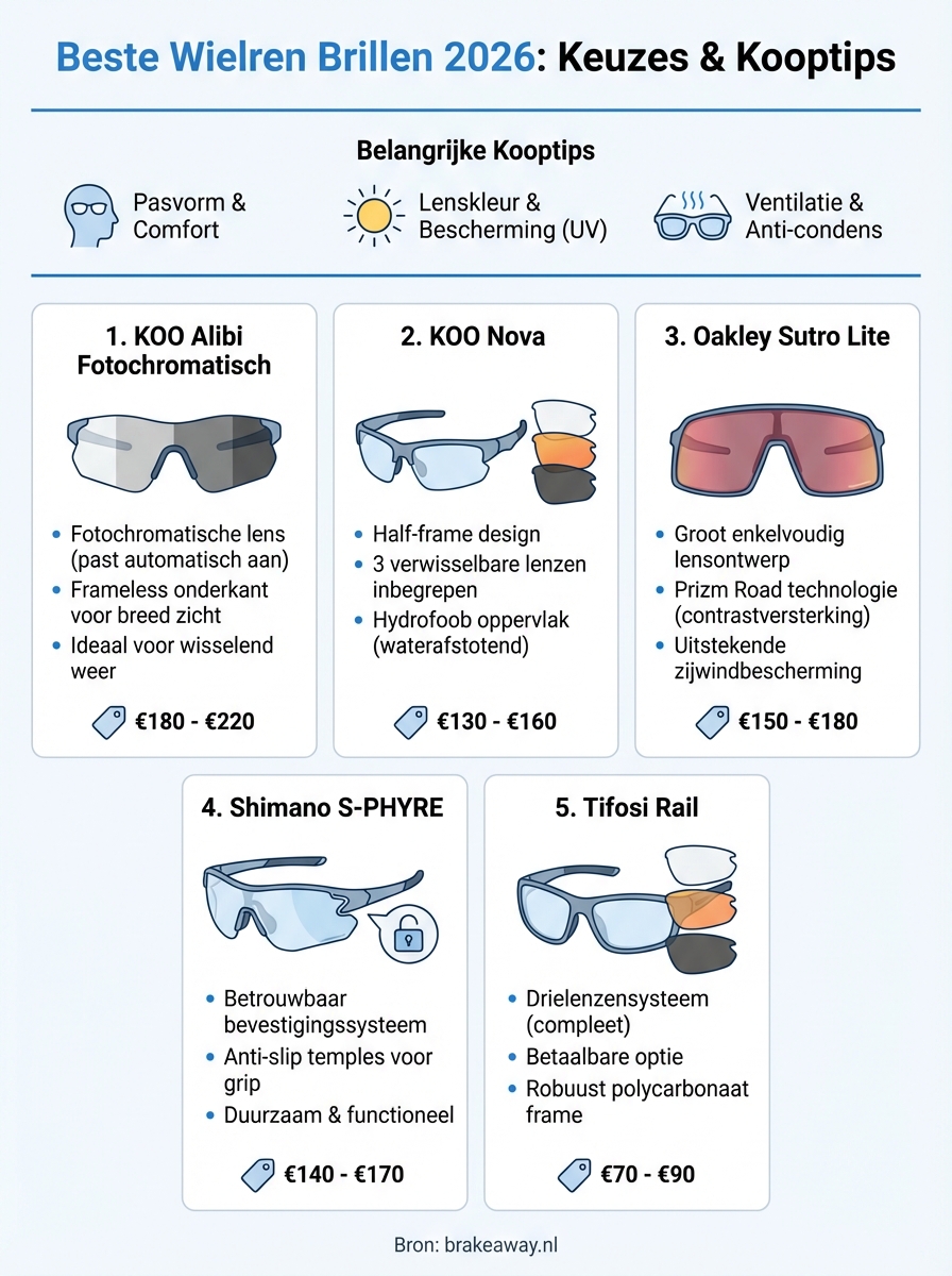 wielren bril infographic
