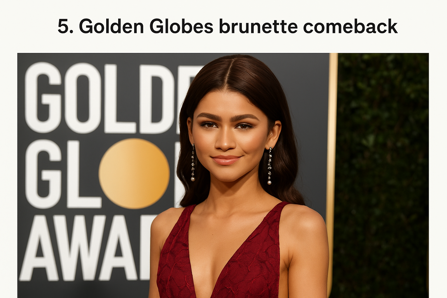 5. Golden Globes brunette comeback