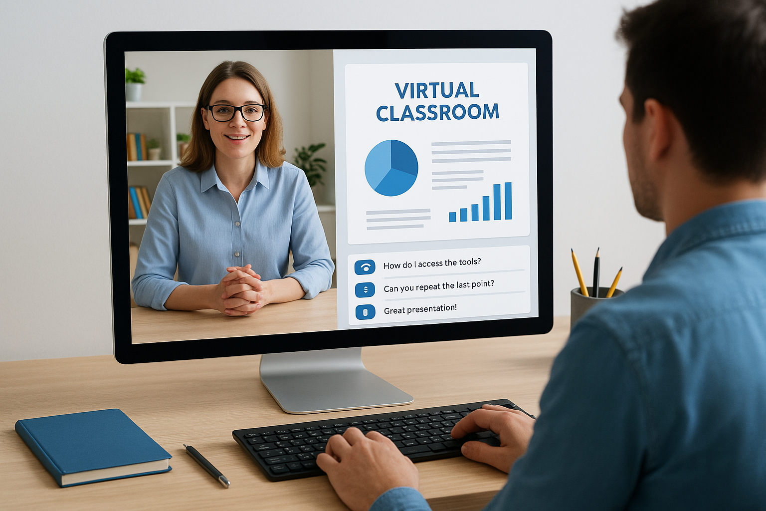 Core features of a virtual classroom