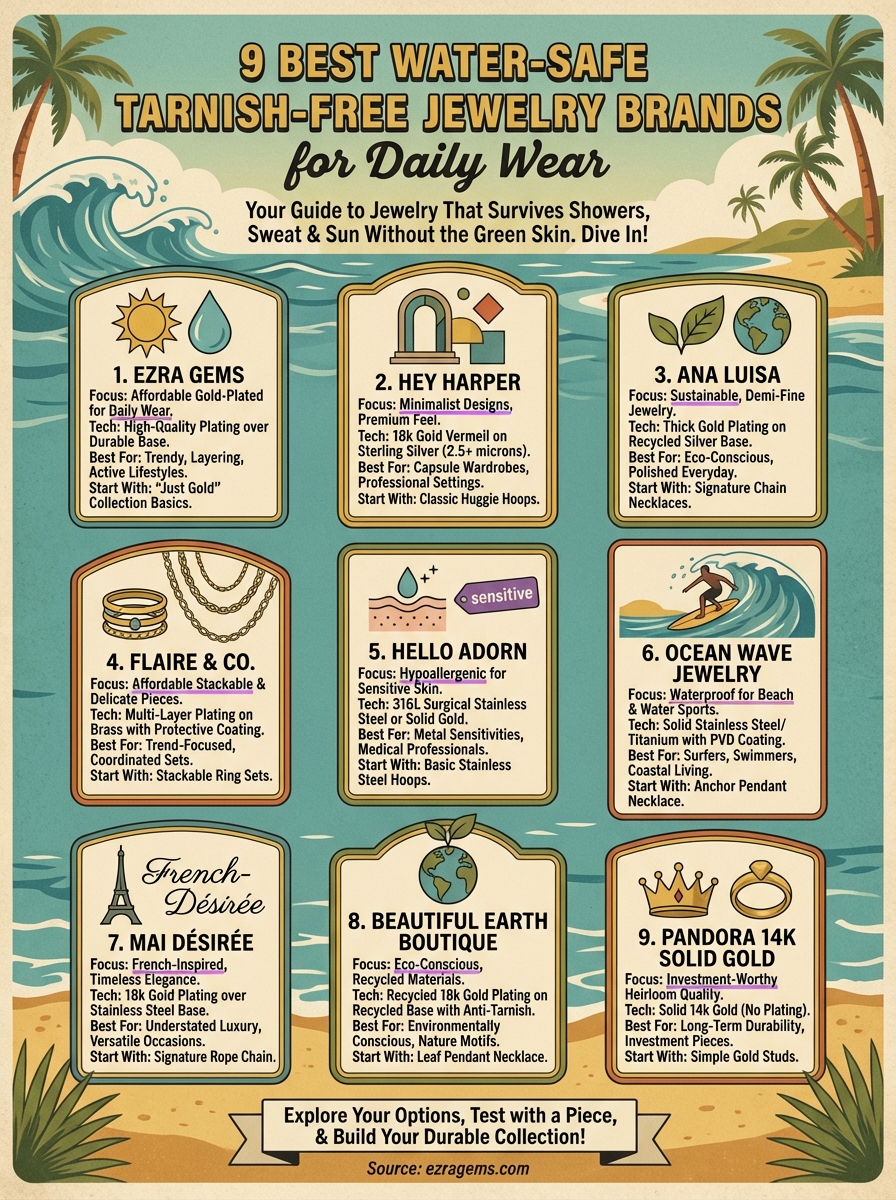 tarnish free jewelry infographic