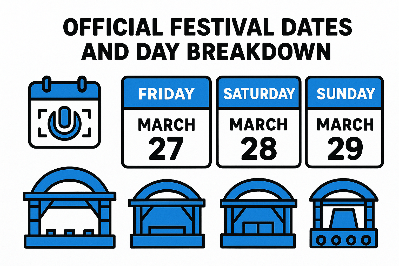 Official festival dates and day breakdown