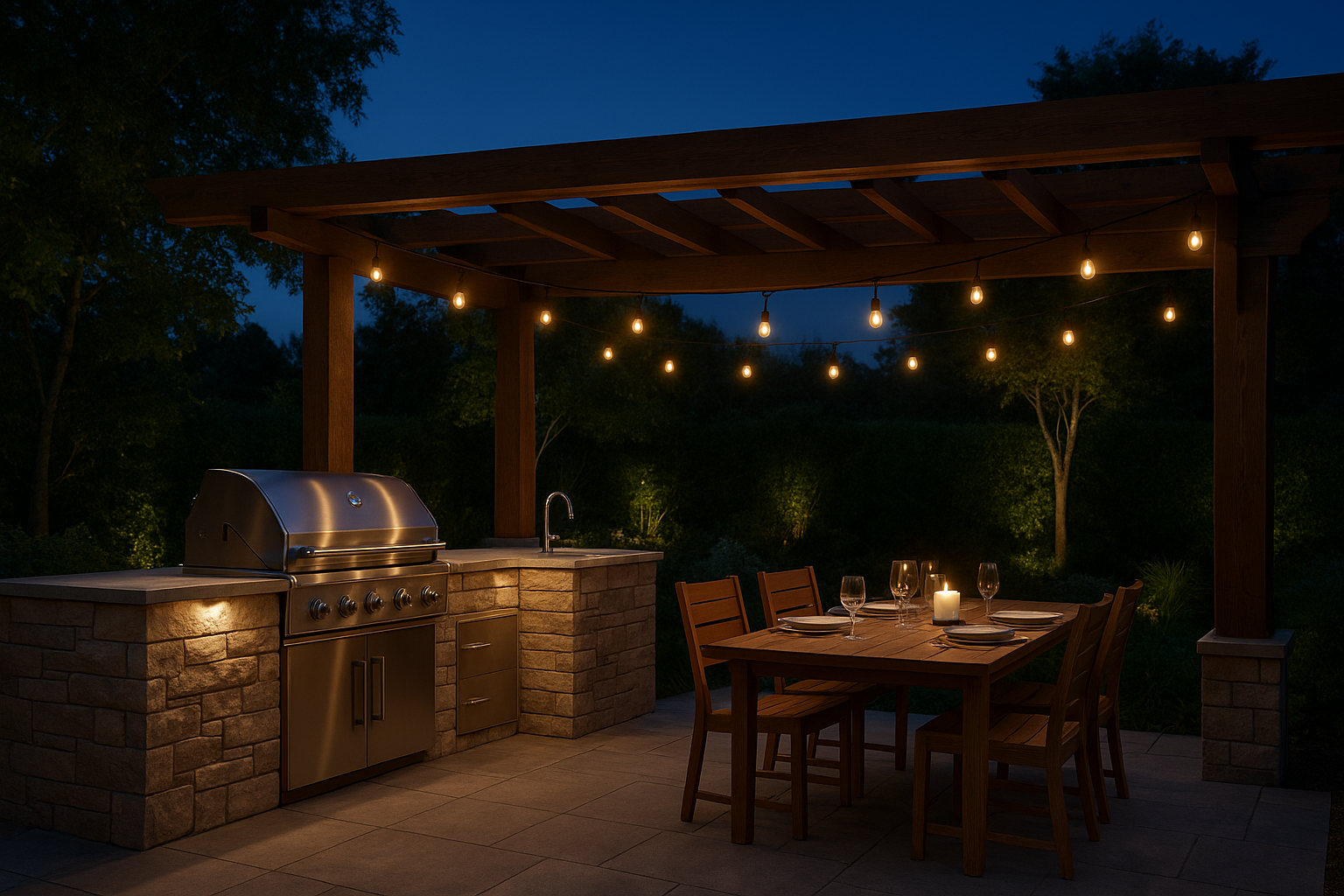 12. Build lighting into the cooking and dining flow