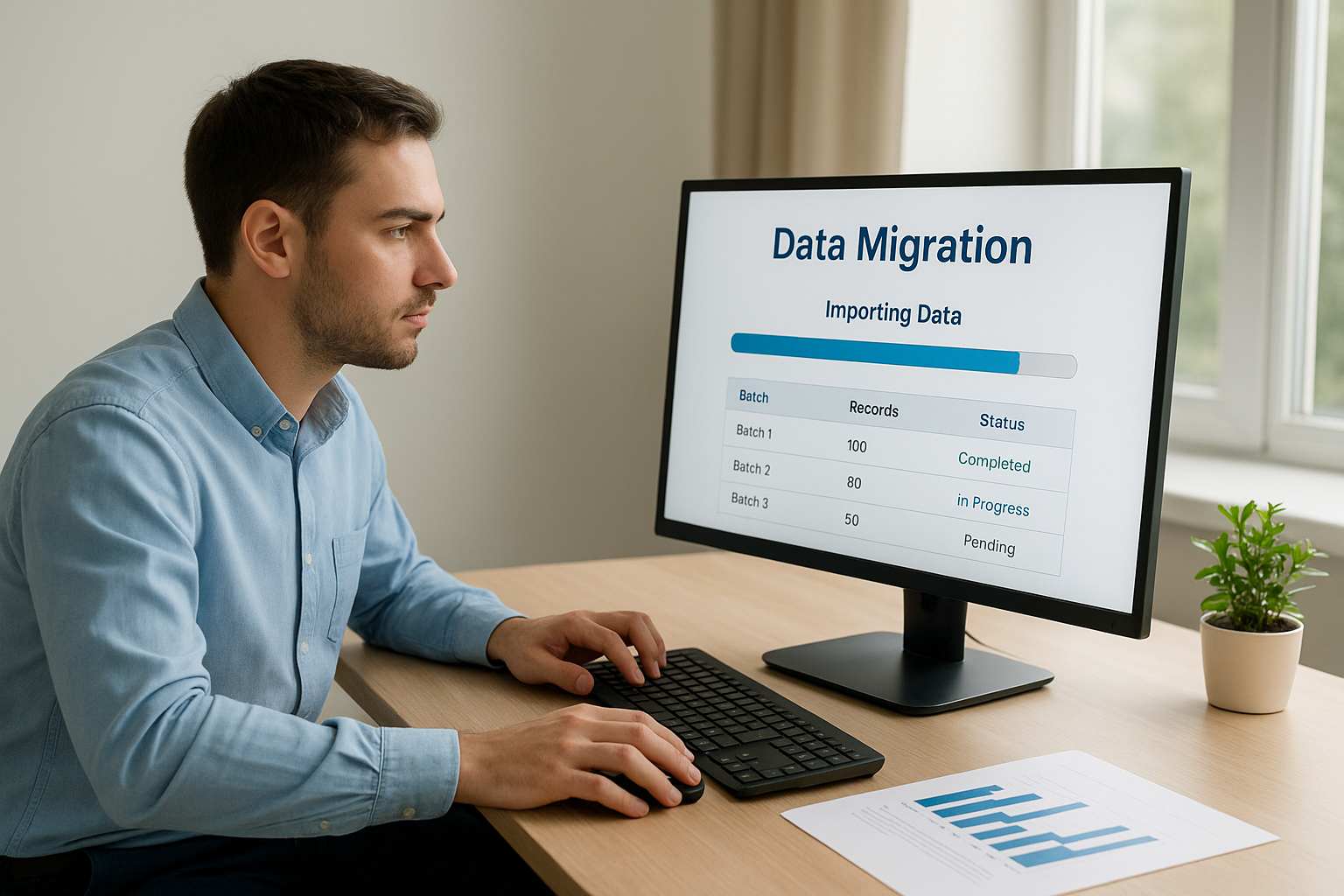 Execute migration in controlled batches
