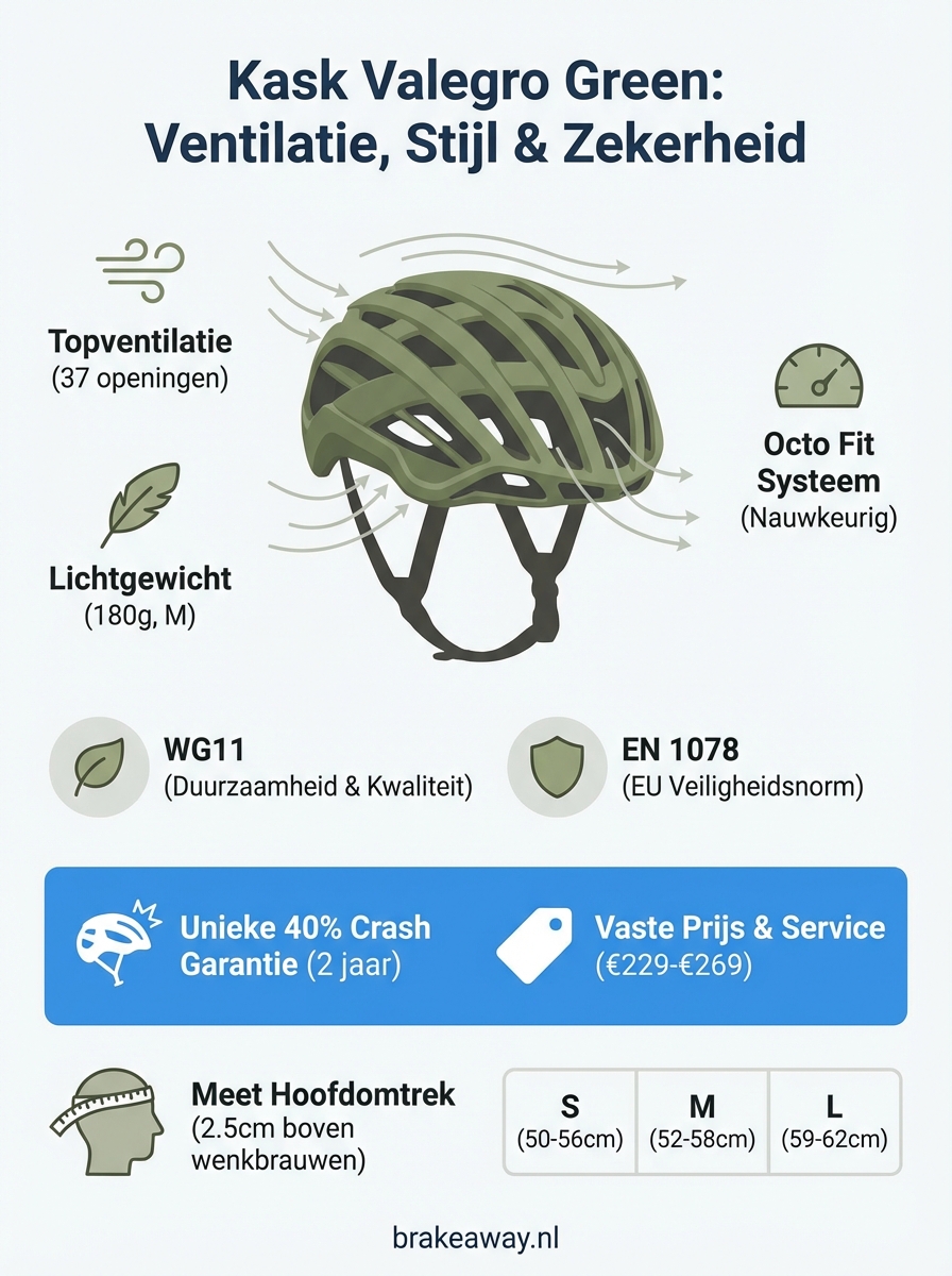kask valegro green infographic