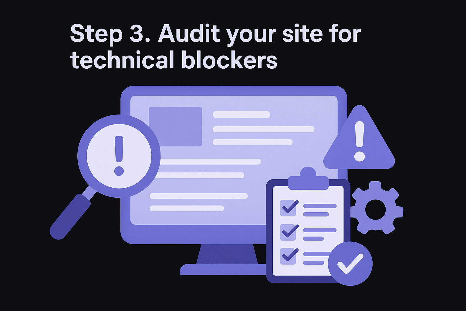 Step 3. Audit your site for technical blockers