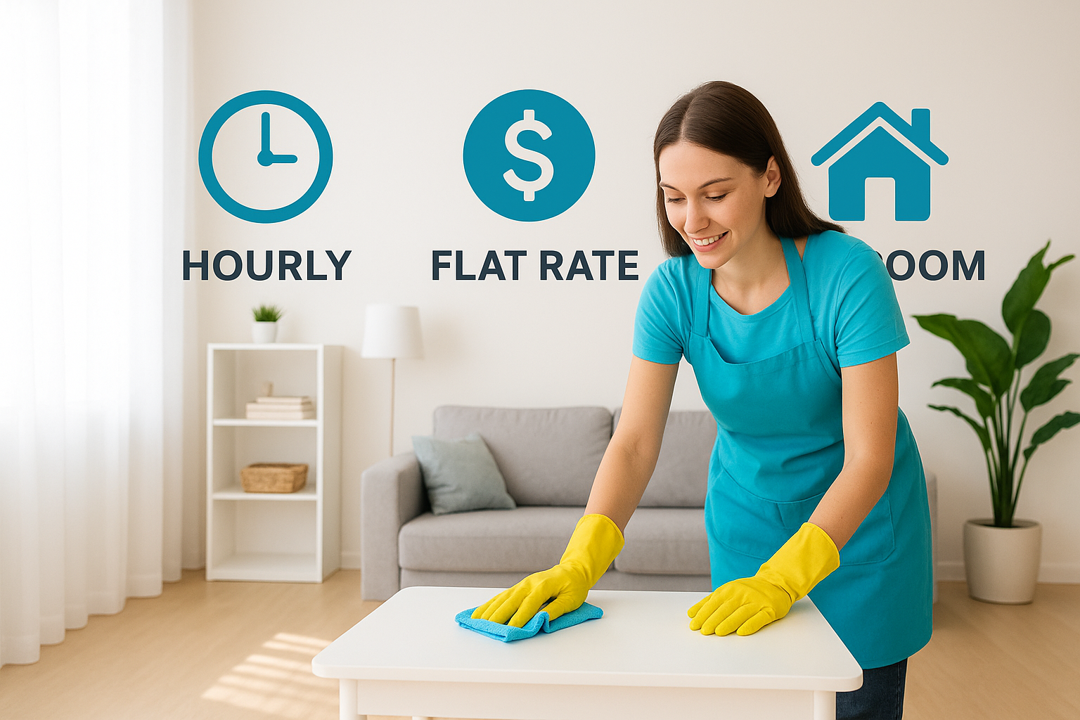 Hourly vs flat rate vs per room pricing