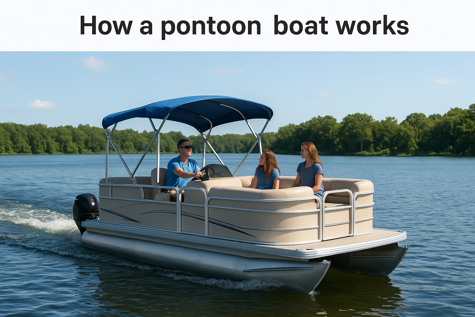 How a pontoon boat works