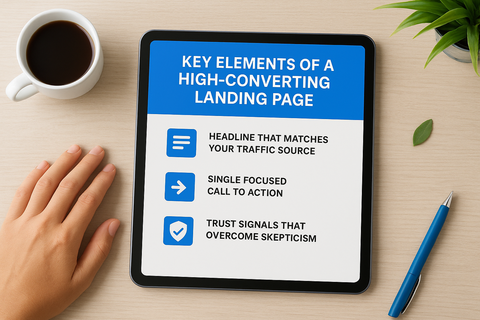 What Is a Landing Page? Definition, Benefits, And Examples Key elements of a high-converting landing page