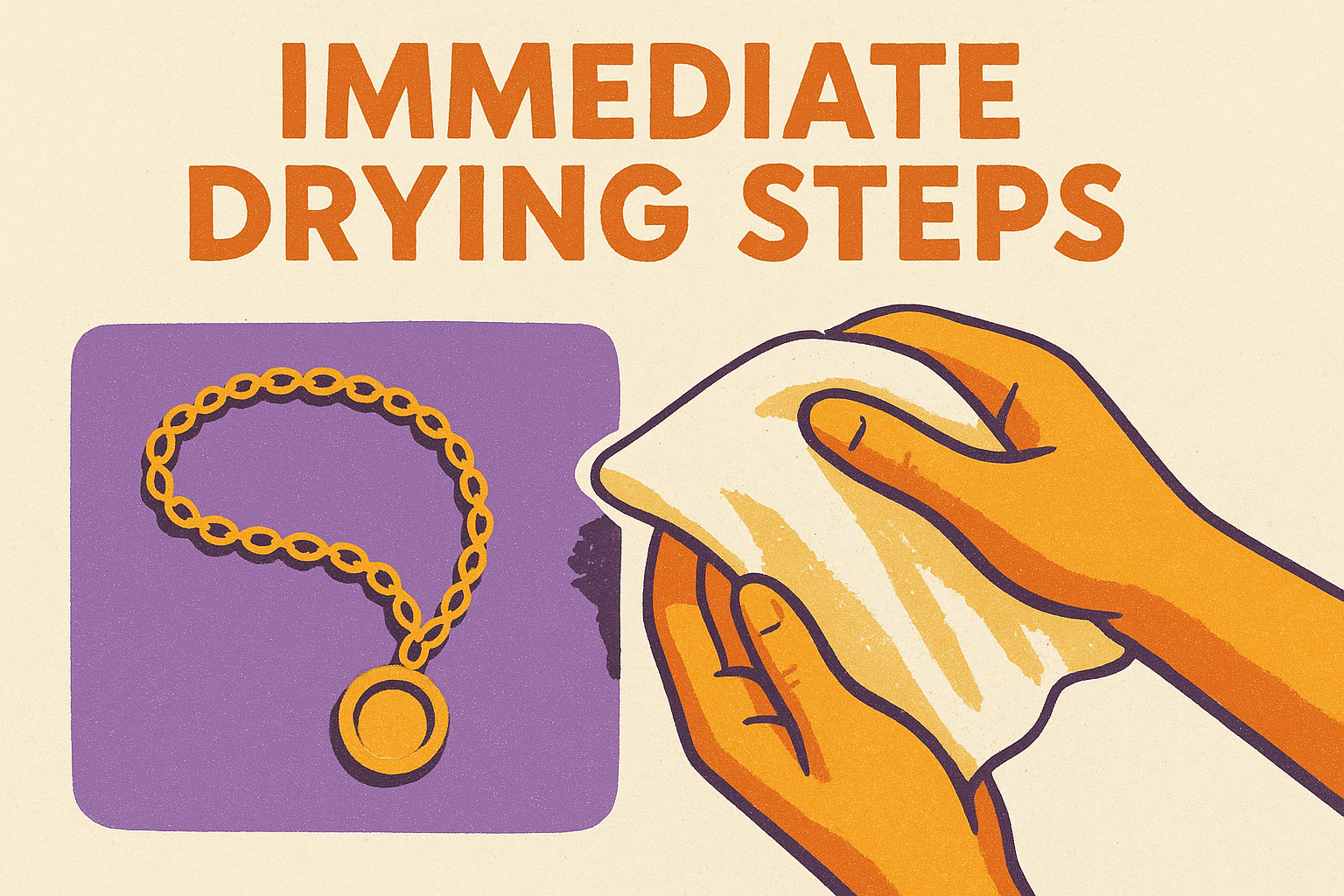 Immediate drying steps