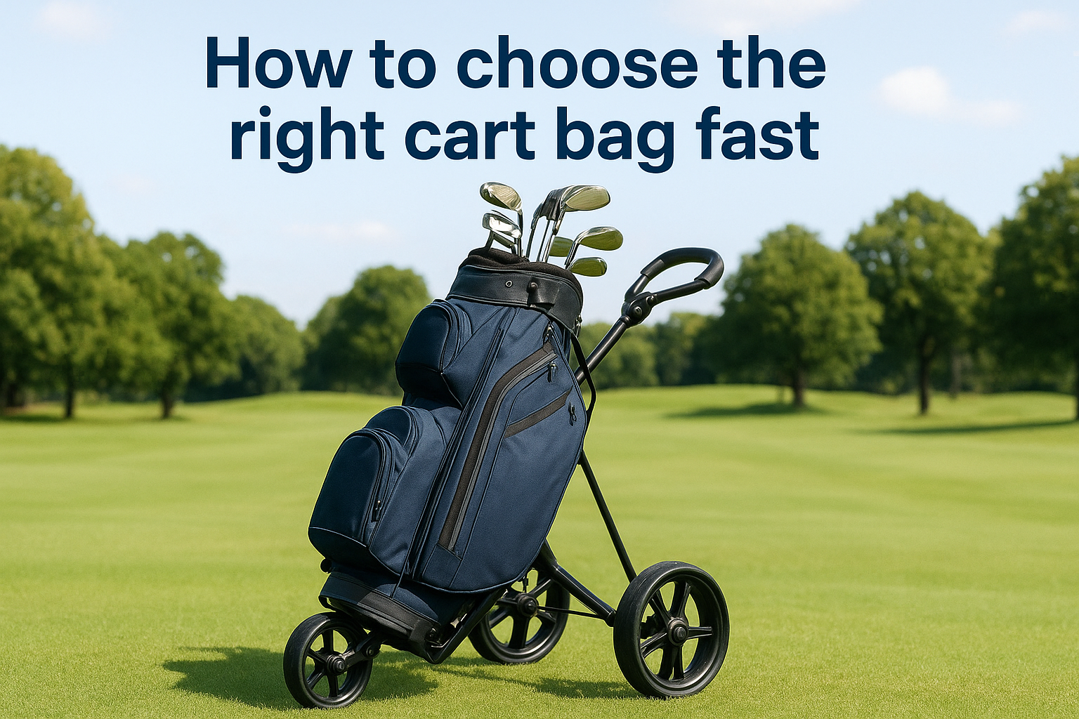 How to choose the right cart bag fast