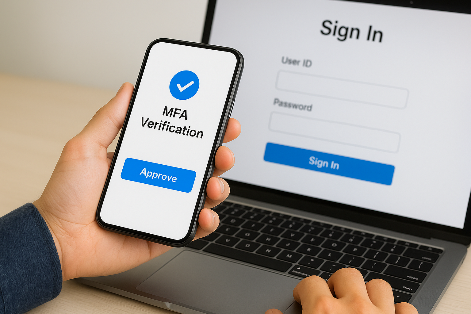Complete the MFA verification