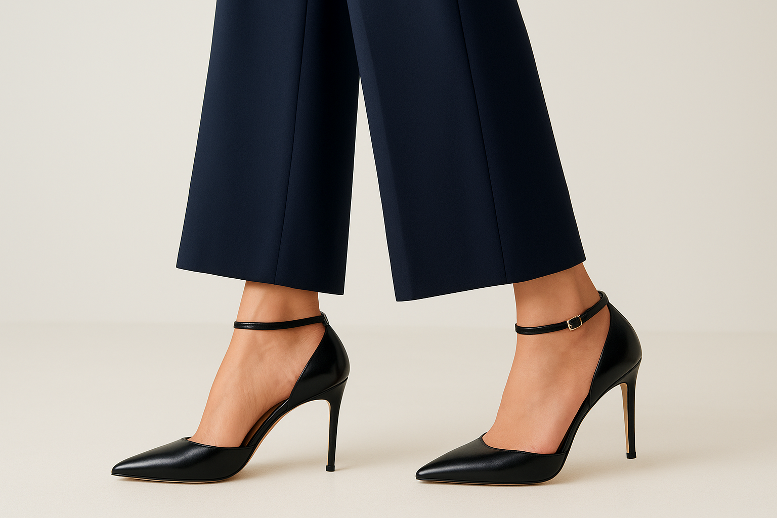 Stilettos and strappy heels for drama