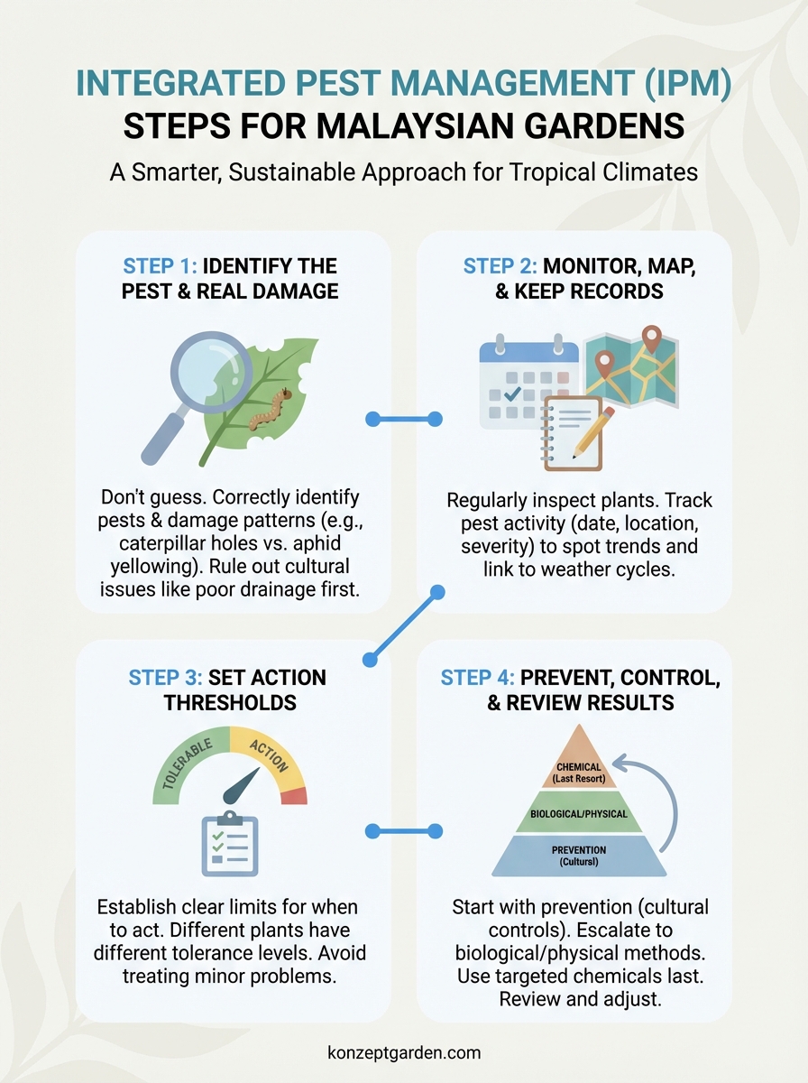 integrated pest management steps infographic