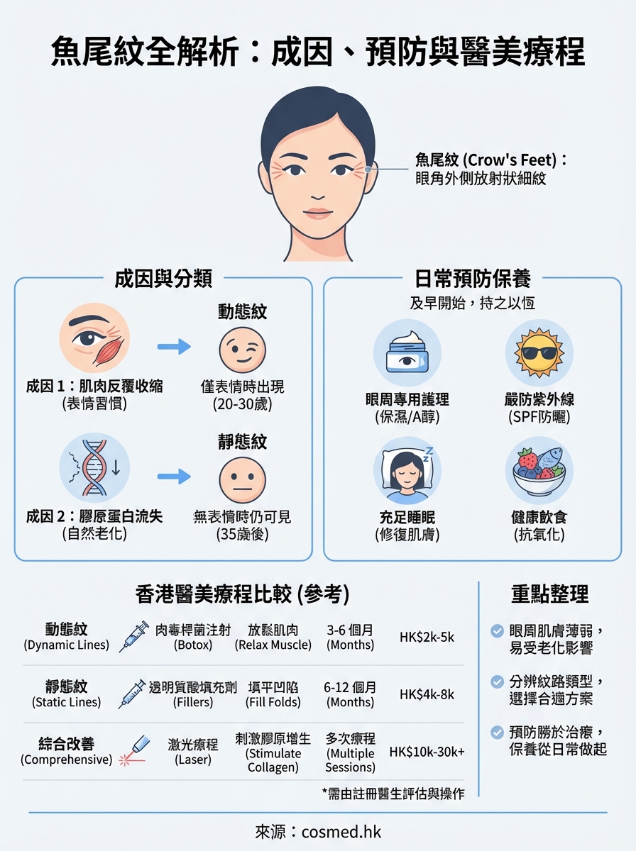 魚尾紋是什麼 infographic