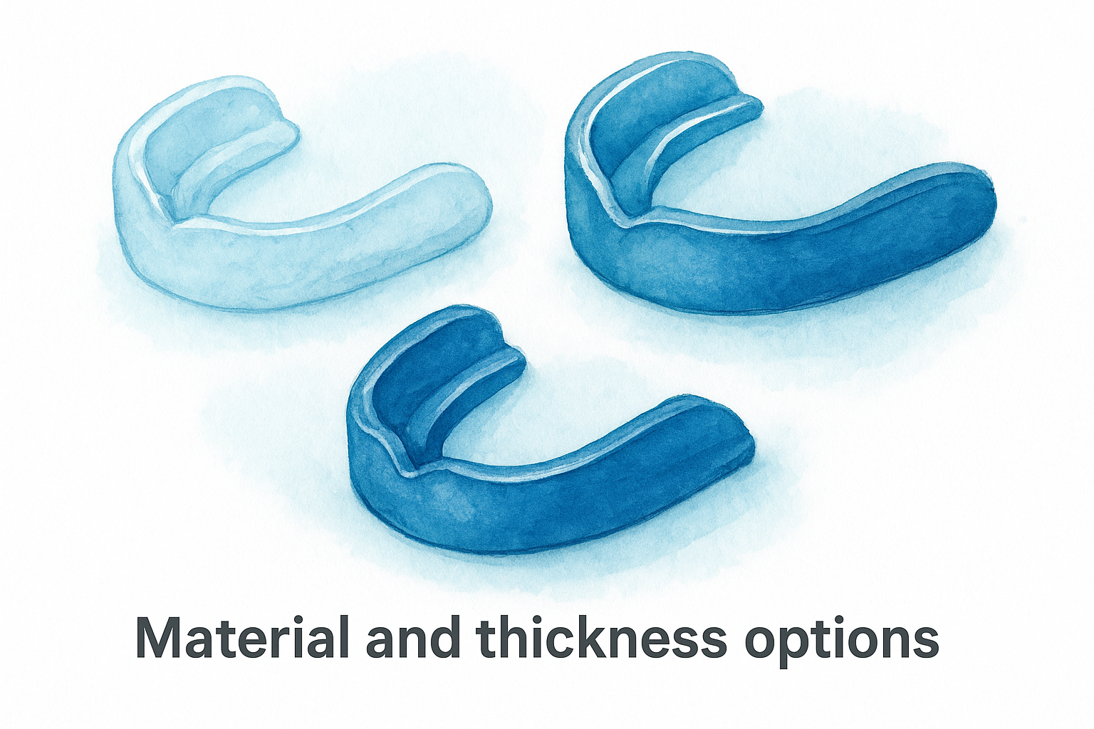 Material and thickness options