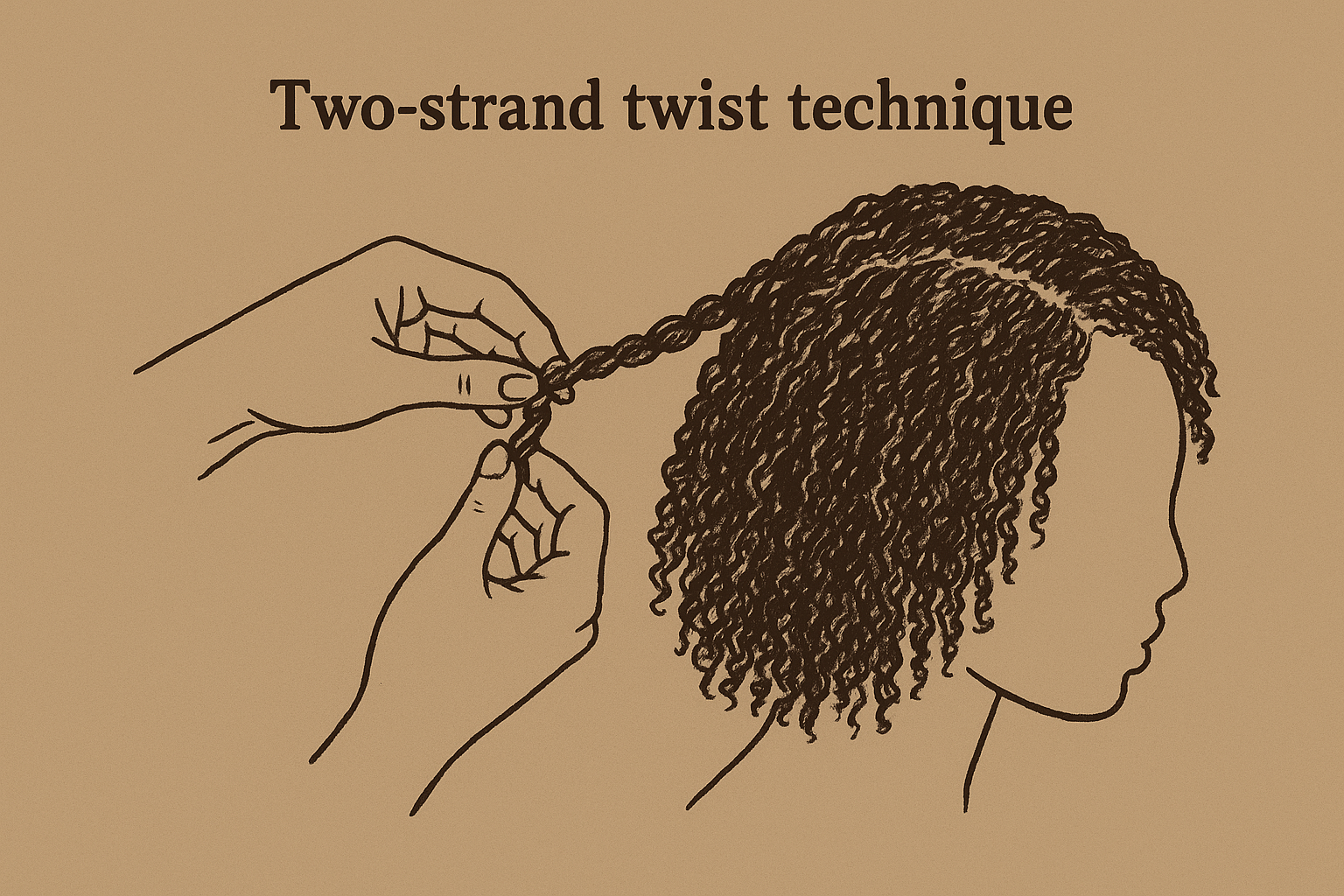Two-strand twist technique