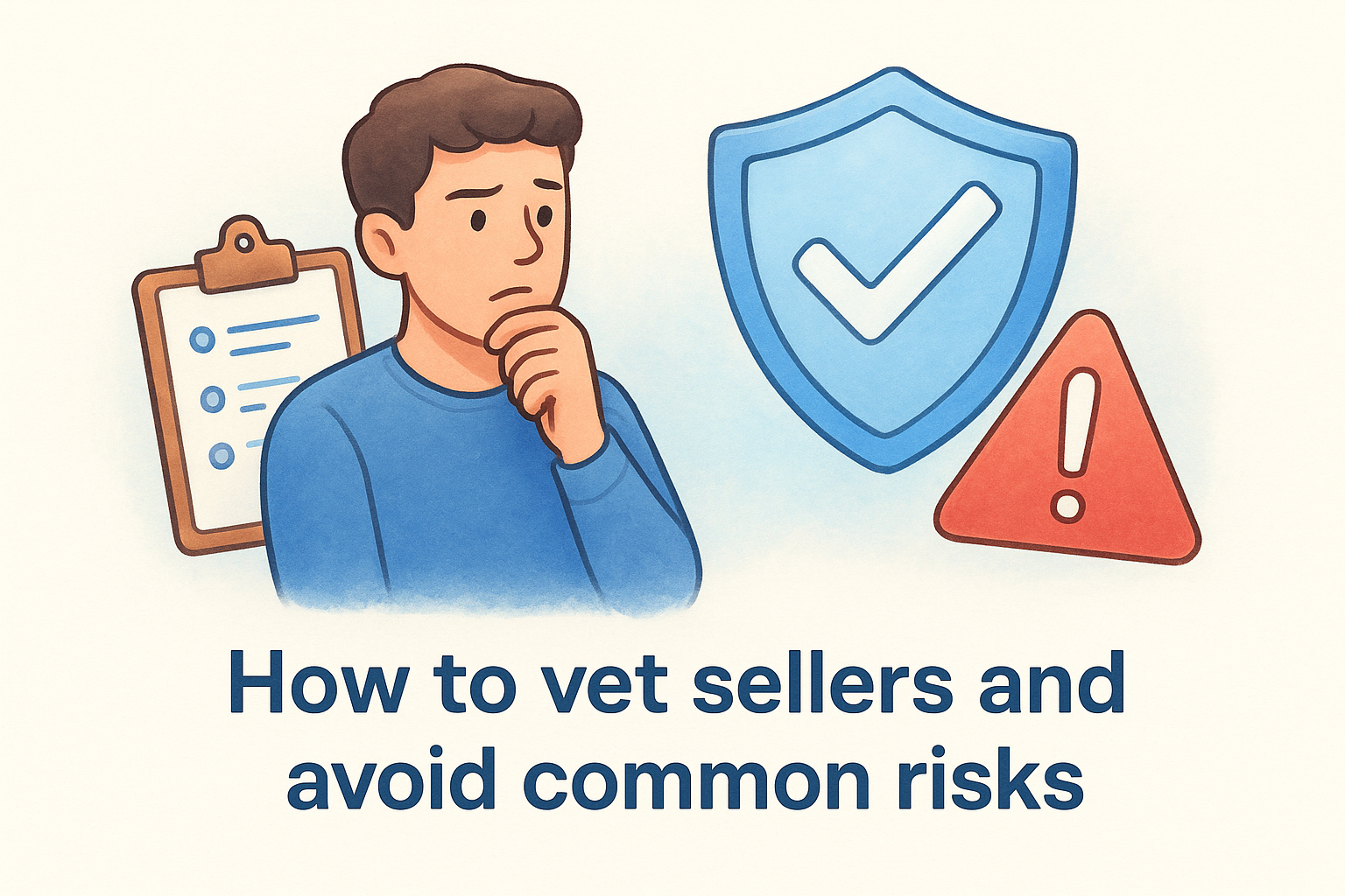 How to vet sellers and avoid common risks