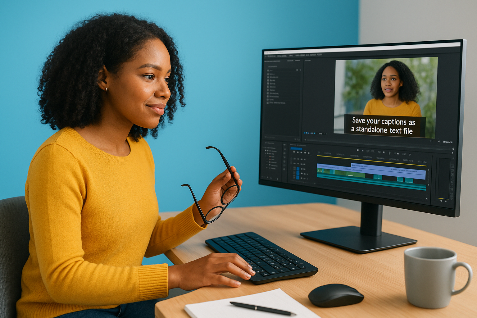 Exporting separate caption files