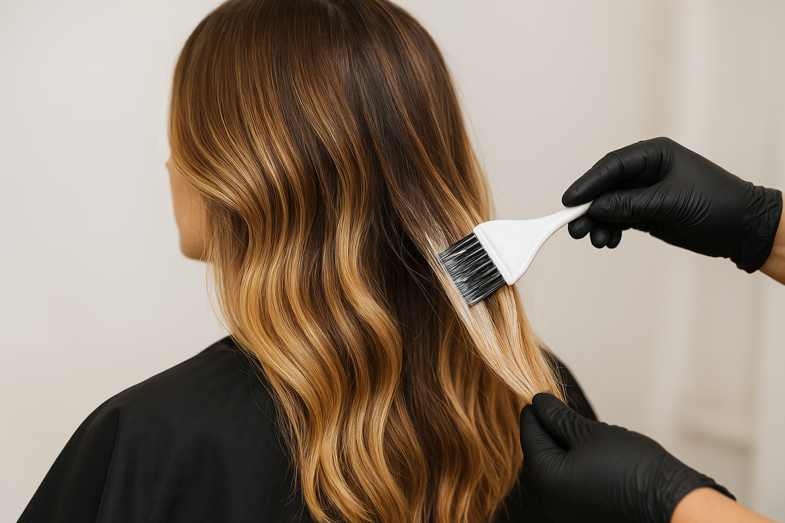 4. Use balayage-style painting for softer lift
