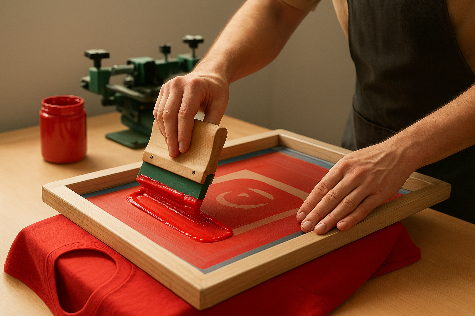 How screen printing works step by step