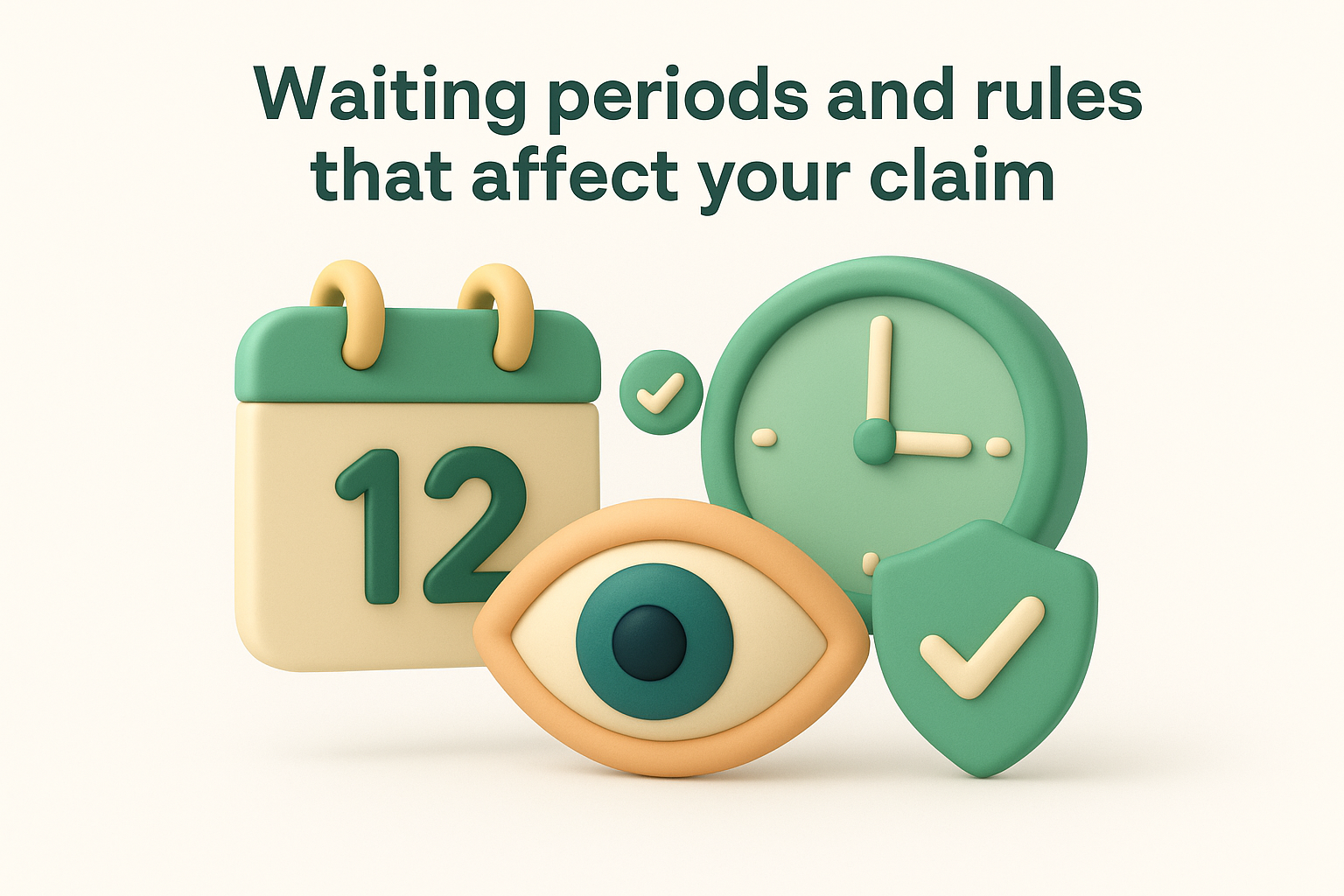 Waiting periods and rules that affect your claim