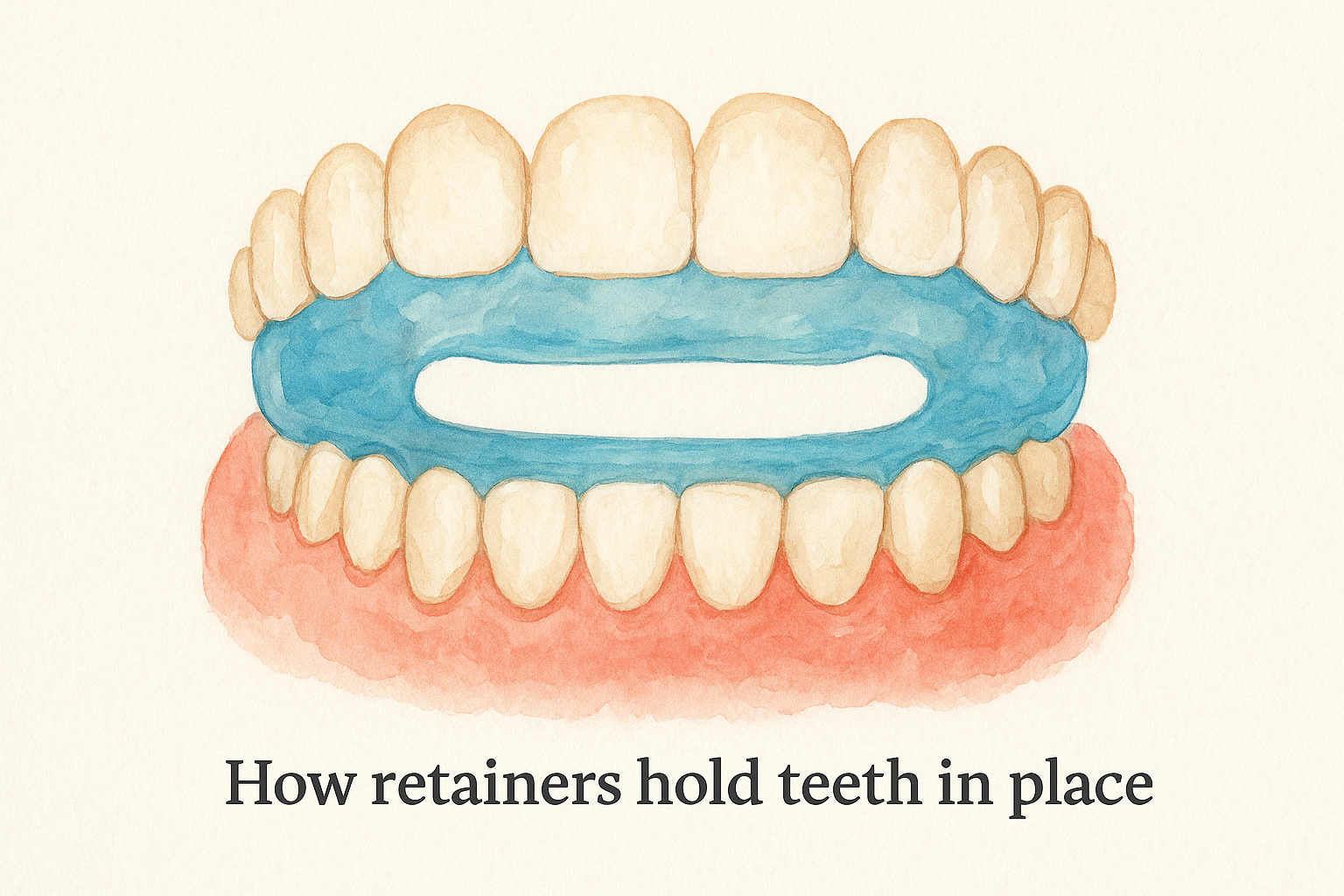 How retainers hold teeth in place