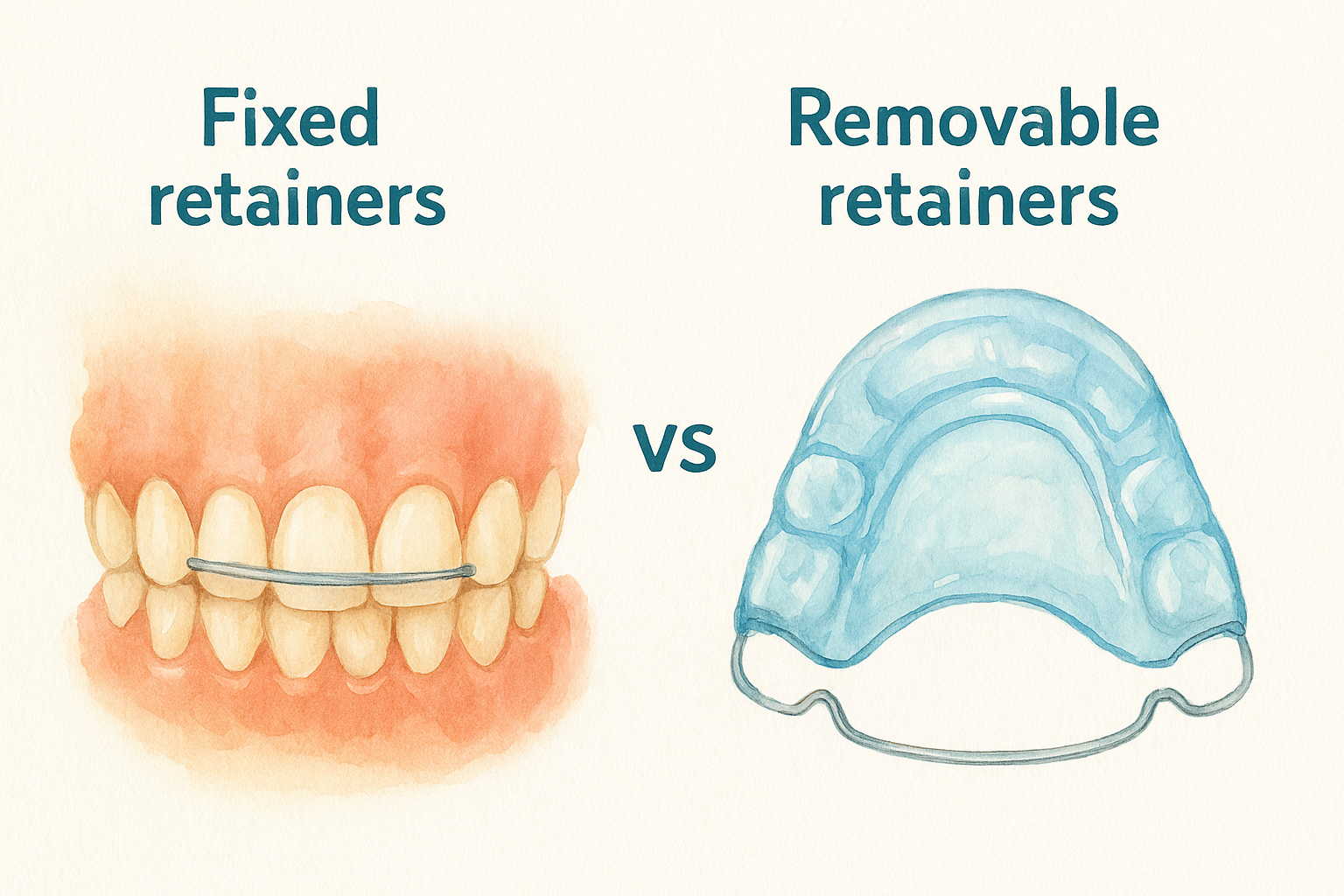 Fixed retainers vs removable retainers