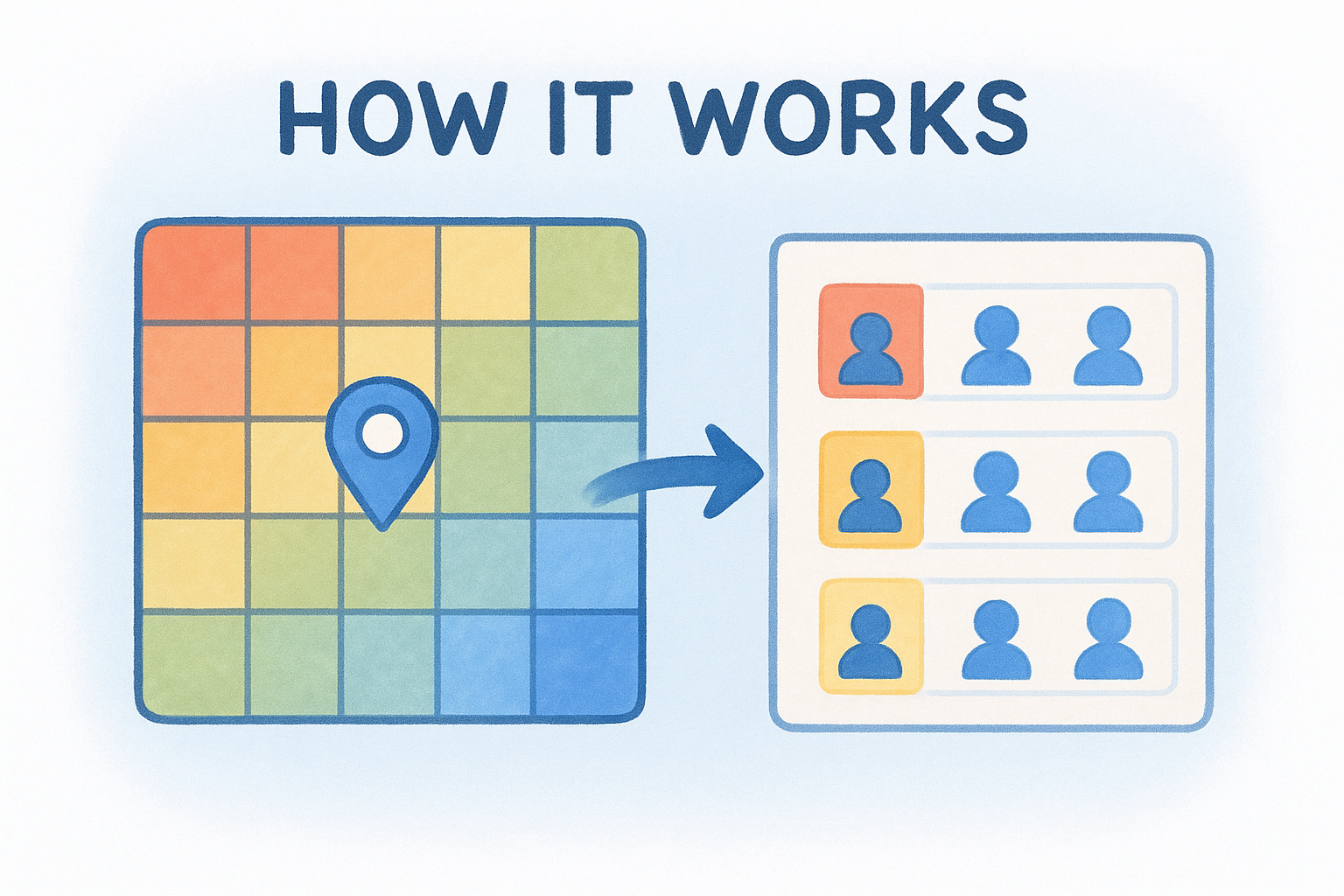 How the grid and competitor views work