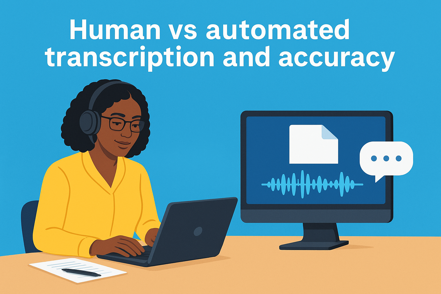 Human vs automated transcription and accuracy