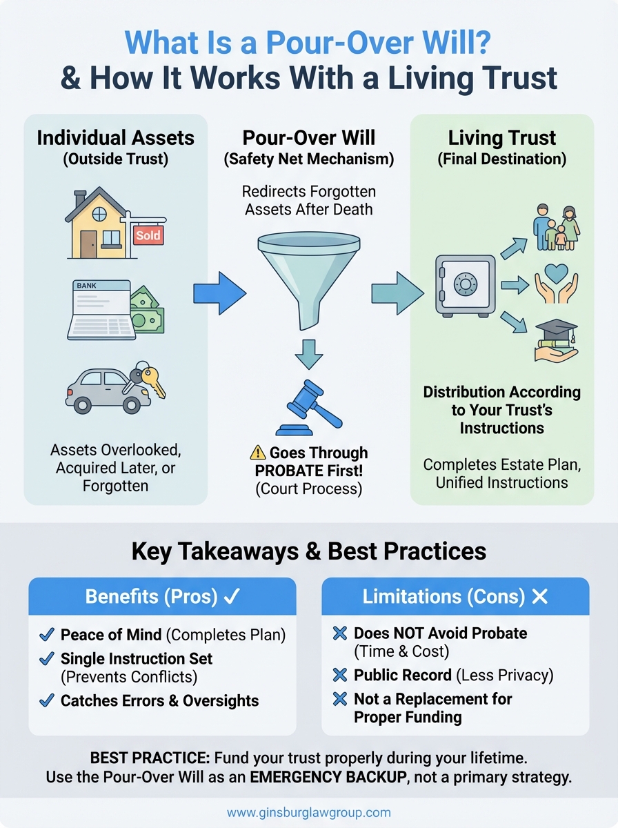 what is a pour-over will infographic