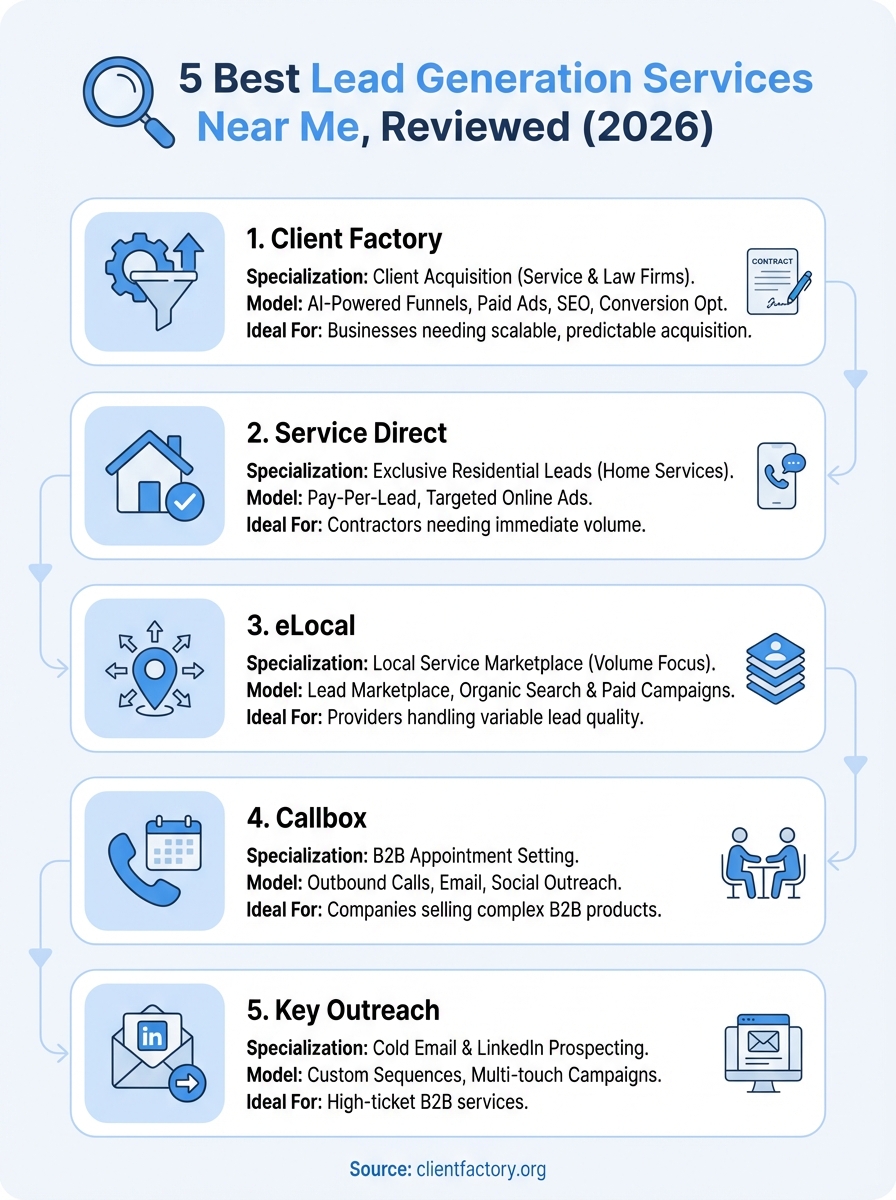 lead generation services near me infographic
