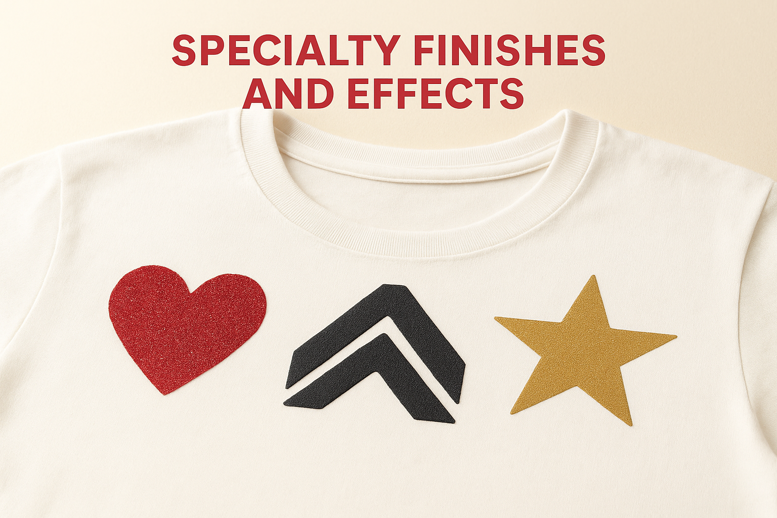 Specialty finishes and effects