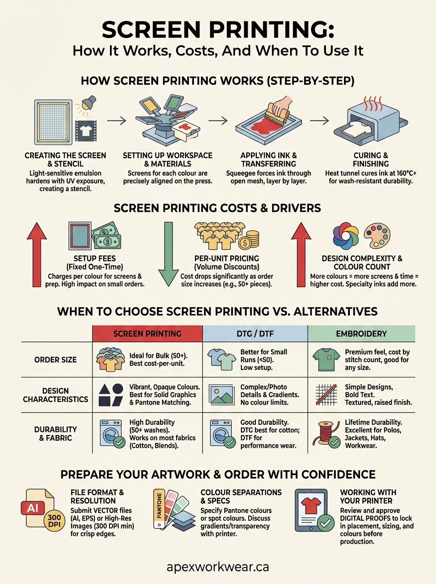 screen printing infographic