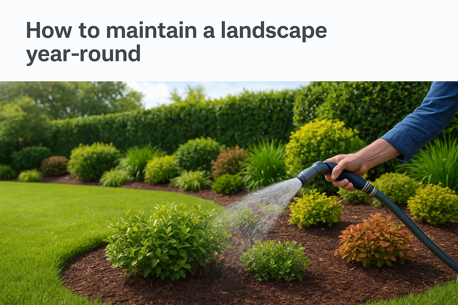 How to maintain a landscape year-round