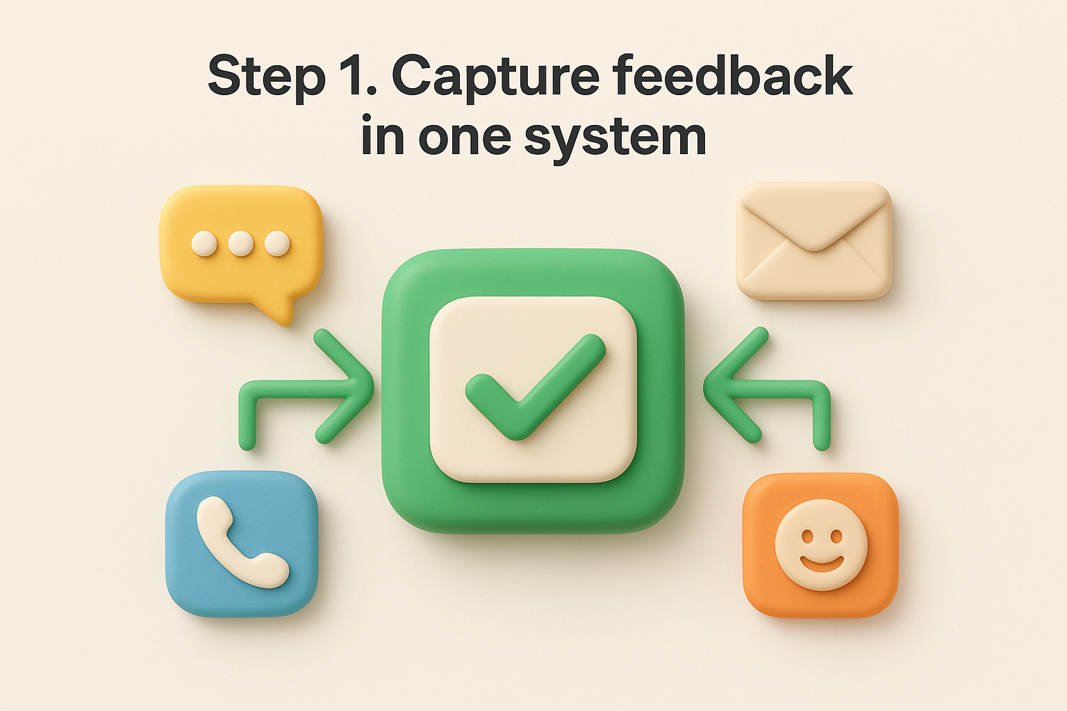 Step 1. Capture feedback in one system