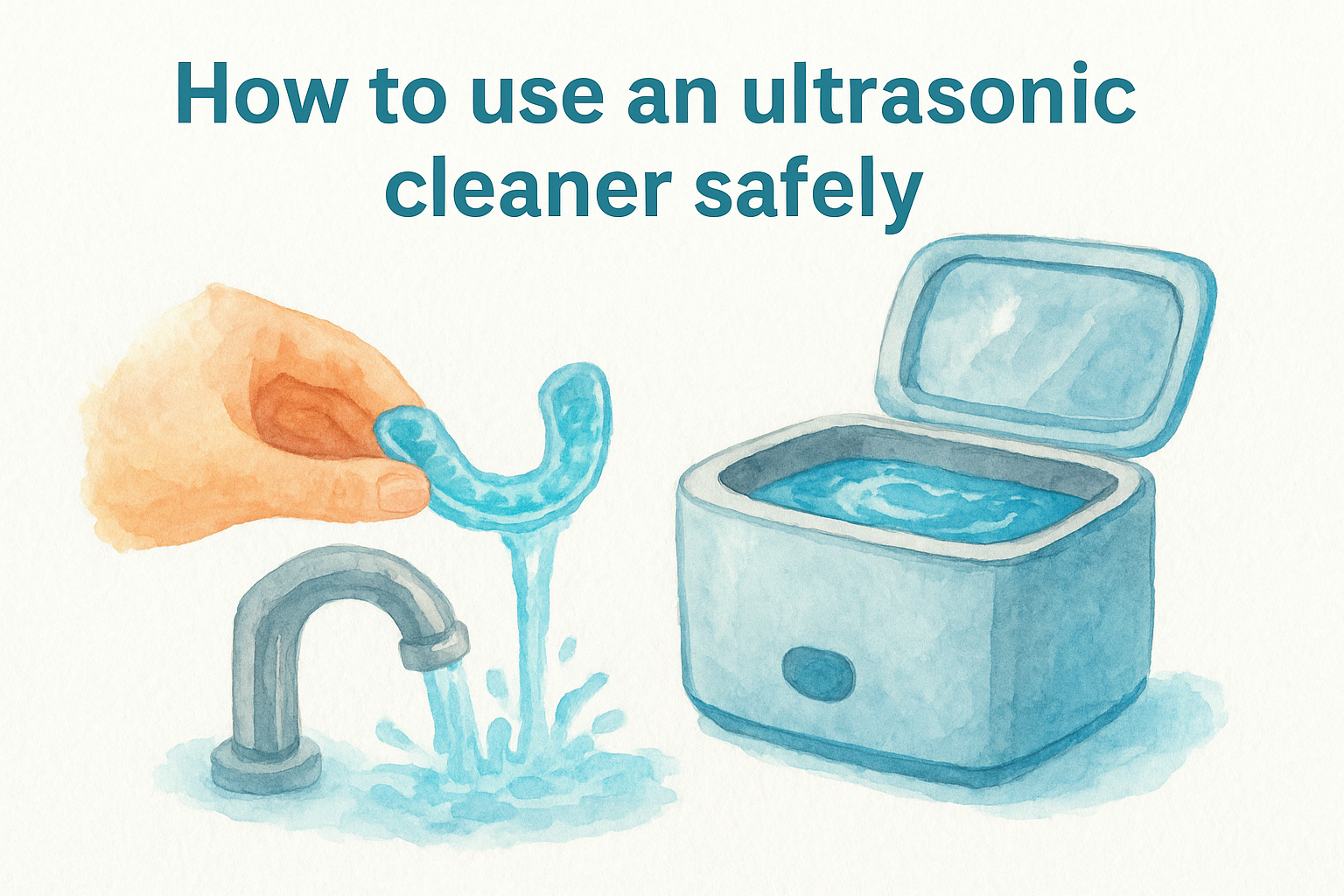 How to use an ultrasonic cleaner safely