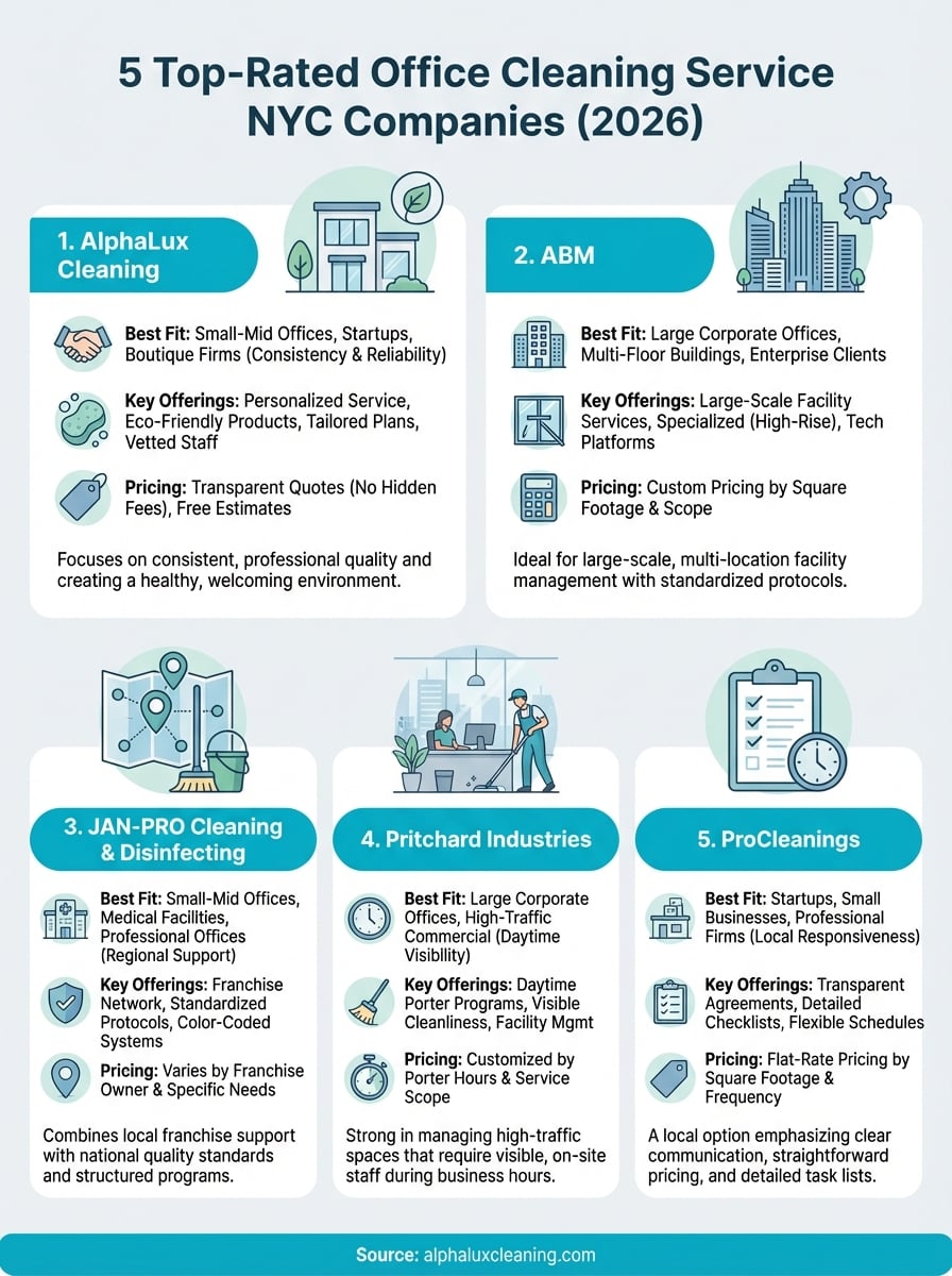 office cleaning service nyc infographic
