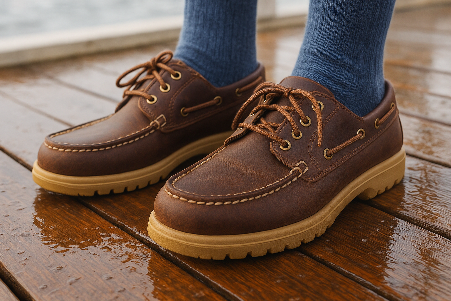 4. Non-slip closed-toe deck shoes